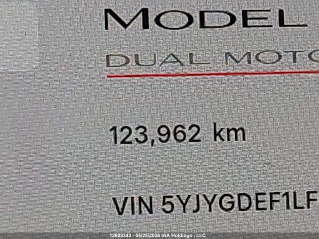 5YJYGDEF1LF037504 Tesla Model Y Long Range/performance
