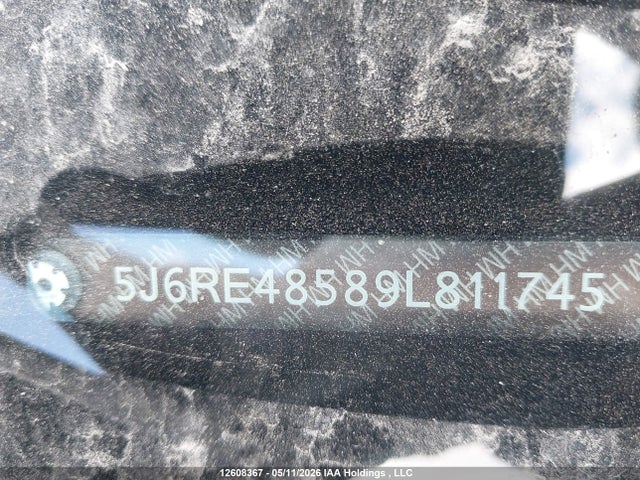 12608367 :رقم المزاد ، 5J6RE48589L811745 vin ، 2009 Honda Cr-v Ex مزاد بيع