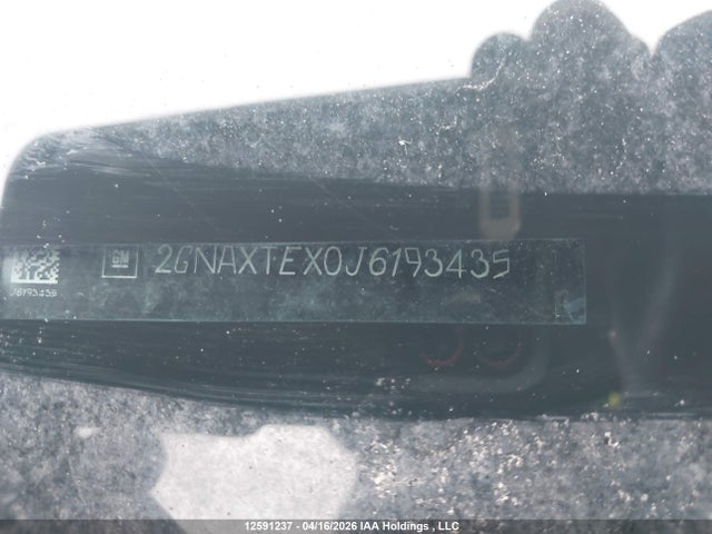 2018 Chevrolet Equinox Lt მანქანა იყიდება აუქციონზე, vin: 2GNAXTEX0J6193435, აუქციონის ნომერი: 12591237