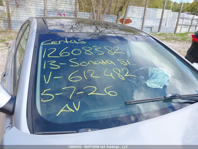 12608382 :رقم المزاد ، 5NPEC4AC4DH612482 vin ، 2013 Hyundai Sonata Se/limited مزاد بيع