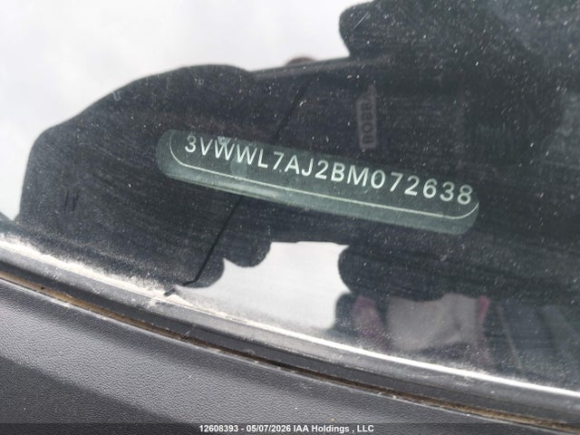 12608393 :رقم المزاد ، 3VWWL7AJ2BM072638 vin ، 2011 Volkswagen Jetta مزاد بيع