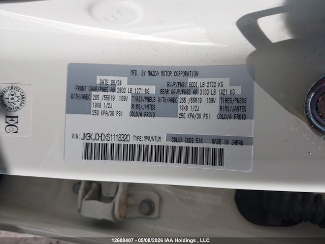 JM3KJCHDXS1118320 Mazda Cx-70 Gs-l