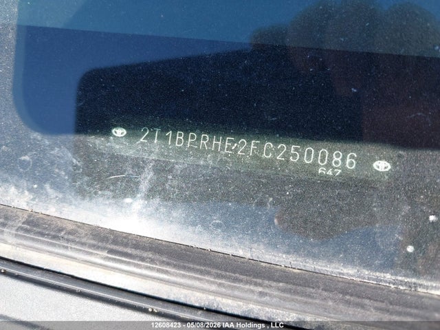 12608423 :رقم المزاد ، 2T1BPRHE2FC250086 vin ، 2015 Toyota Corolla Le Eco Technology مزاد بيع