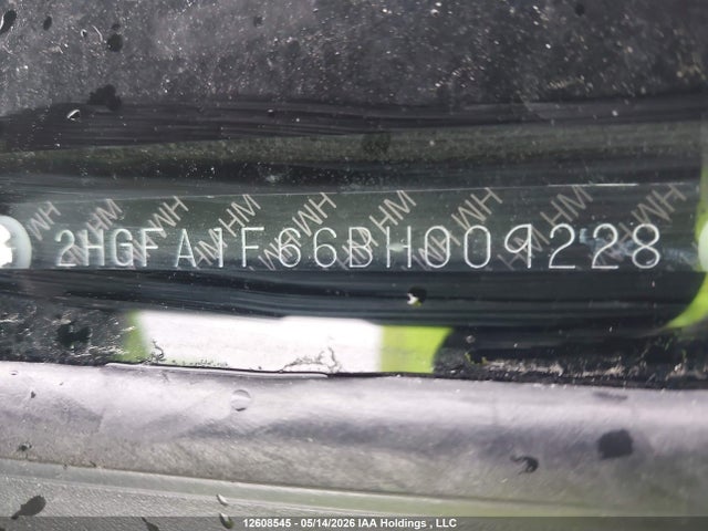 Aukcja sprzedaży 2011 Honda Civic Lx-s, vin: 2HGFA1F66BH009228, numer aukcji: 12608545