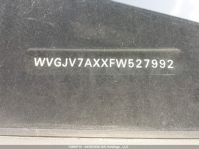 WVGJV7AXXFW527992 Volkswagen Tiguan Comfortline/highline/special Edition/trendline