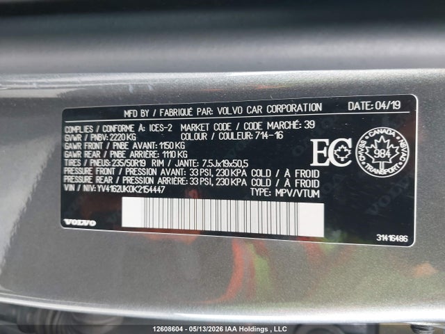YV4162UK0K2154447 Volvo Xc40 T5 Momentum