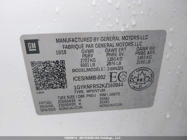 Cadillac XT5 2019 1GYKNFRS2KZ160844 Image 18