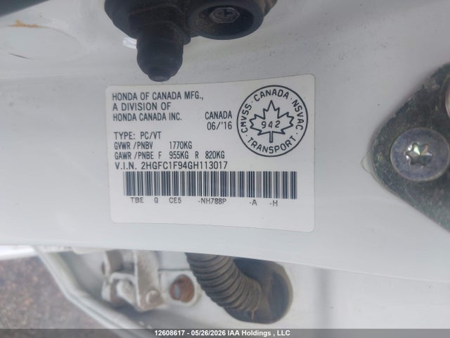 2HGFC1F94GH113017 Honda Civic Touring