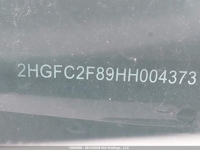 Продажа на аукционе авто 2017 Honda Civic, vin: 2HGFC2F89HH004373, номер лота: 12608698