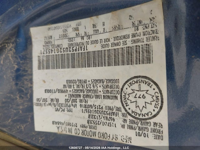 Продаж на аукціоні авто 2002 Ford Taurus Lx, vin: 1FAFP52U52G145571, номер лоту: 12608727
