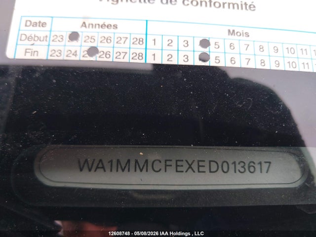 12608748 :رقم المزاد ، WA1MMCFEXED013617 vin ، 2014 Audi Q7 مزاد بيع