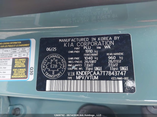 KNDEPCAA7T7843747 KIA Seltos