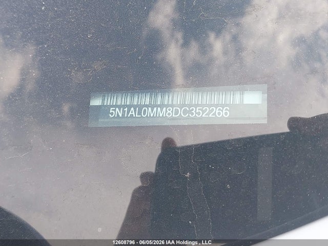 Продаж на аукціоні авто 2013 Infiniti Jx35, vin: 5N1AL0MM8DC352266, номер лоту: 12608796