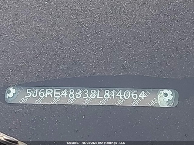 Aukcja sprzedaży 2008 Honda Cr-v Lx, vin: 5J6RE48338L814064, numer aukcji: 12608867