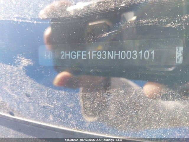 Honda Civic Touring 2022 2HGFE1F93NH003101 Image 19