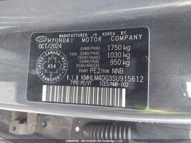 Aukcja sprzedaży 2025 Hyundai Elantra Preferred With Tech Package, vin: KMHLM4DG3SU915612, numer aukcji: 12608938