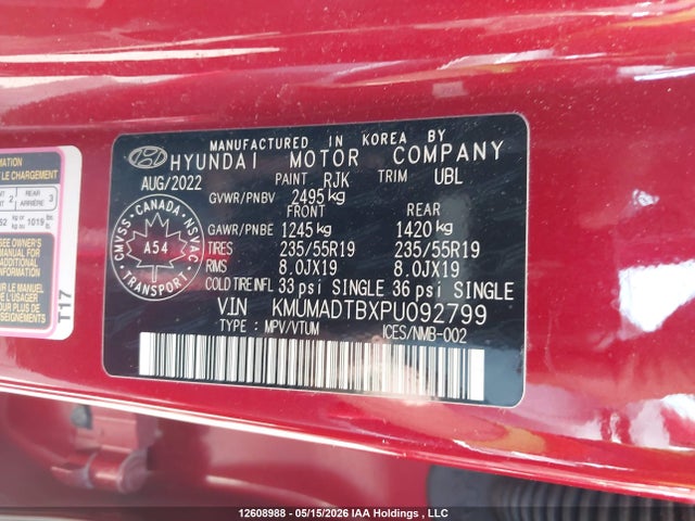 Aukcja sprzedaży 2023 Genesis Gv70 Select/advanced/sport Prestige, vin: KMUMADTBXPU092799, numer aukcji: 12608988