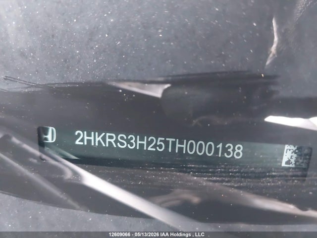 2HKRS3H25TH000138 Honda Cr-v Lx 2wd