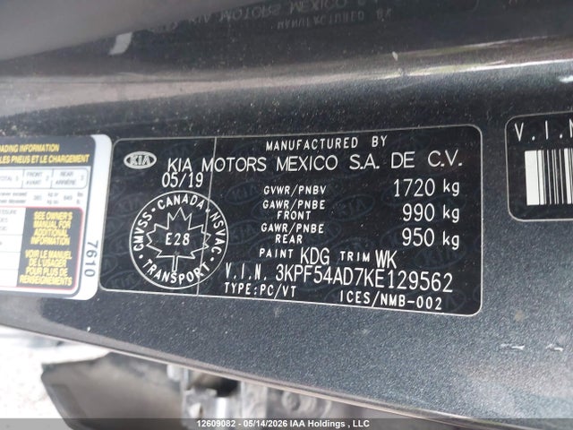 Aukcja sprzedaży 2019 Kia Forte, vin: 3KPF54AD7KE129562, numer aukcji: 12609082