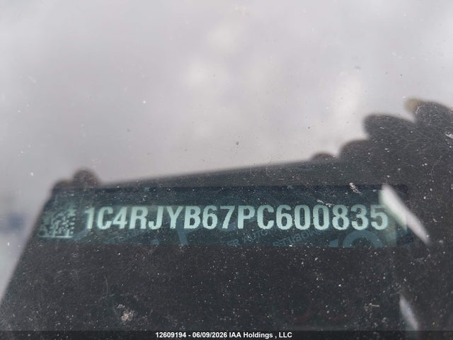 Продаж на аукціоні авто 2023 Jeep Grand Cherokee 4xe, vin: 1C4RJYB67PC600835, номер лоту: 12609194