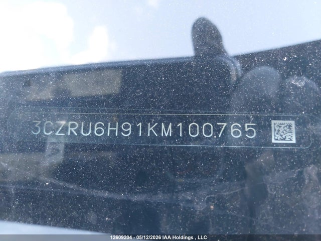 3CZRU6H91KM100765 Honda Hr-v Touring
