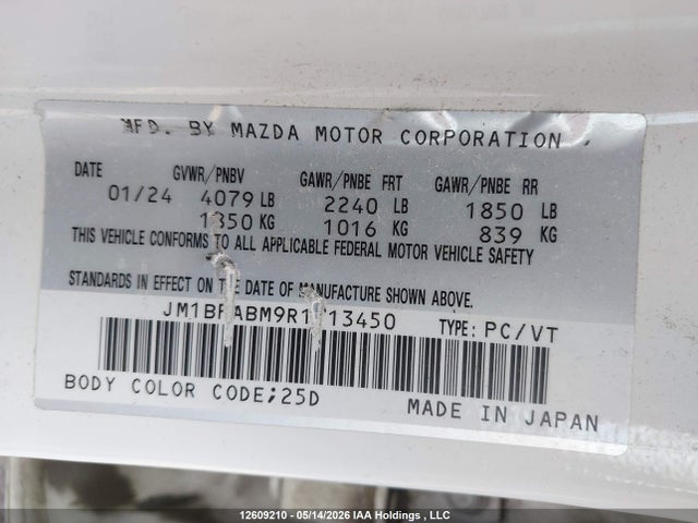 Mazda Mazda3 Gx 2024 JM1BPABM9R1713450 Image 18