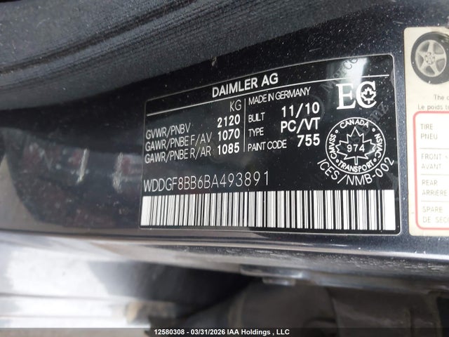 Продаж на аукціоні авто 2011 Mercedes-benz C 300 4matic, vin: WDDGF8BB6BA493891, номер лоту: 12580308