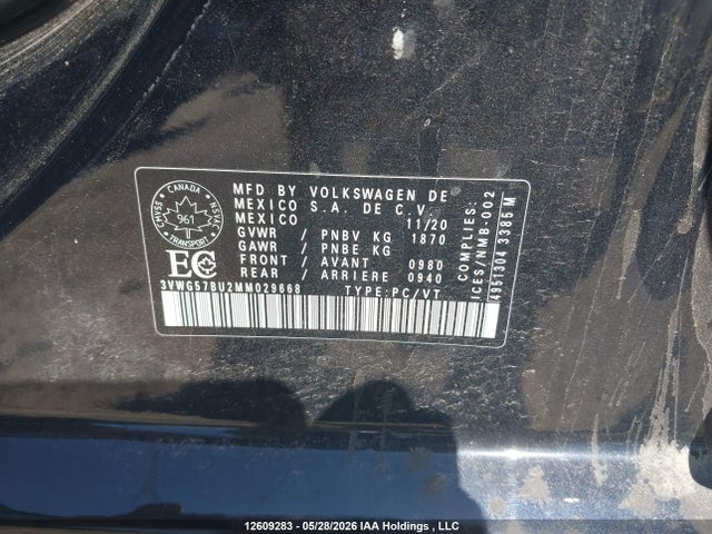 3VWG57BU2MM029668 Volkswagen Jetta