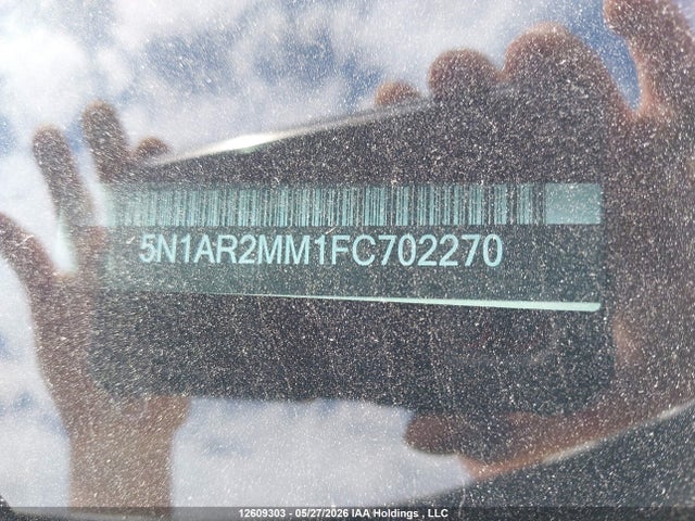 2015 Nissan Pathfinder Platinum/s/sl/sv მანქანა იყიდება აუქციონზე, vin: 5N1AR2MM1FC702270, აუქციონის ნომერი: 12609303