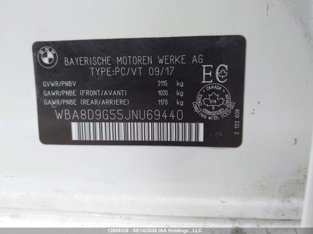 Продажа на аукционе авто 2018 Bmw 3 Series 330i Xdrive, vin: WBA8D9G55JNU69440, номер лота: 12609338