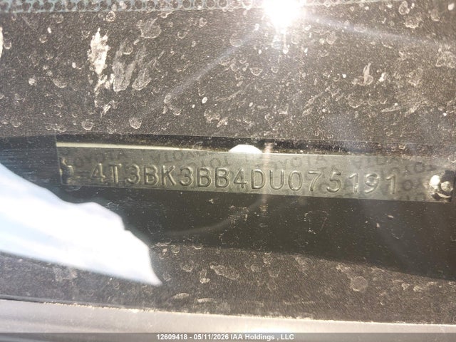 Auction sale of the 2013 Toyota Venza Base V6, vin: 4T3BK3BB4DU075191, lot number: 12609418