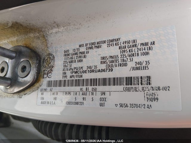 Ford Escape Phev 2024 1FMCU0E10RUA06739 Image 9