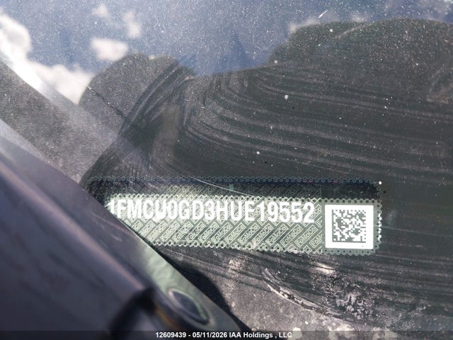 12609439 :رقم المزاد ، 1FMCU0GD3HUE19552 vin ، 2017 Ford Escape Se مزاد بيع