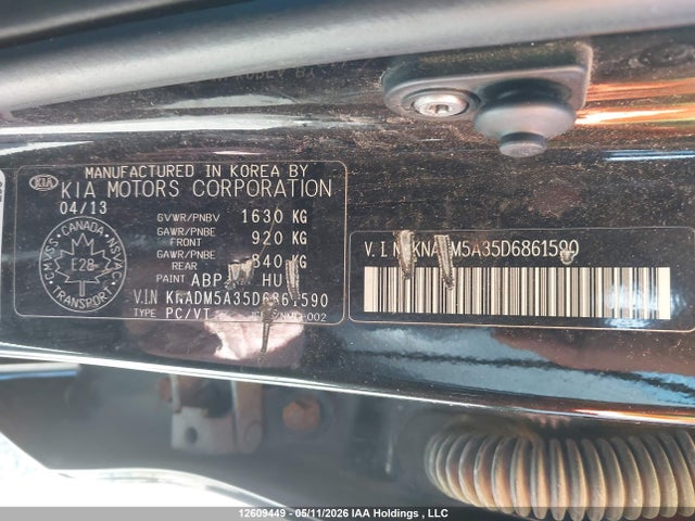 Aukcja sprzedaży 2013 Kia Rio Ex/lx/lx+/sx, vin: KNADM5A35D6861590, numer aukcji: 12609449