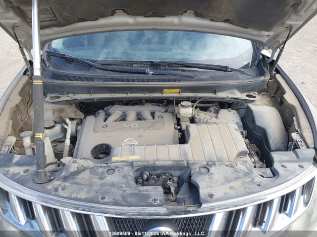 2010 Nissan Murano Sl მანქანა იყიდება აუქციონზე, vin: JN8AZ1MW5AW104100, აუქციონის ნომერი: 12609509