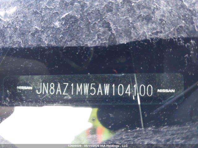 2010 Nissan Murano Sl მანქანა იყიდება აუქციონზე, vin: JN8AZ1MW5AW104100, აუქციონის ნომერი: 12609509