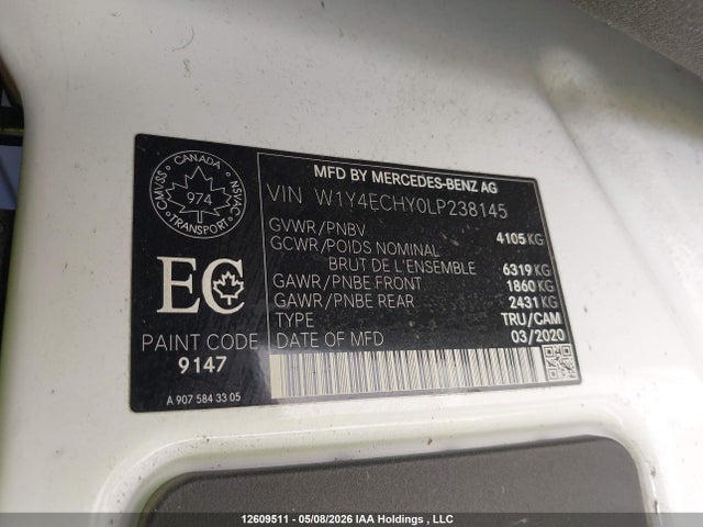 W1Y4ECHY0LP238145 Mercedes-Benz Sprinter 2500