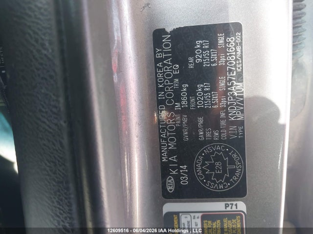Aukcja sprzedaży 2014 Kia Soul Ex/ex+/ex+ Eco, vin: KNDJP3A57E7081668, numer aukcji: 12609516