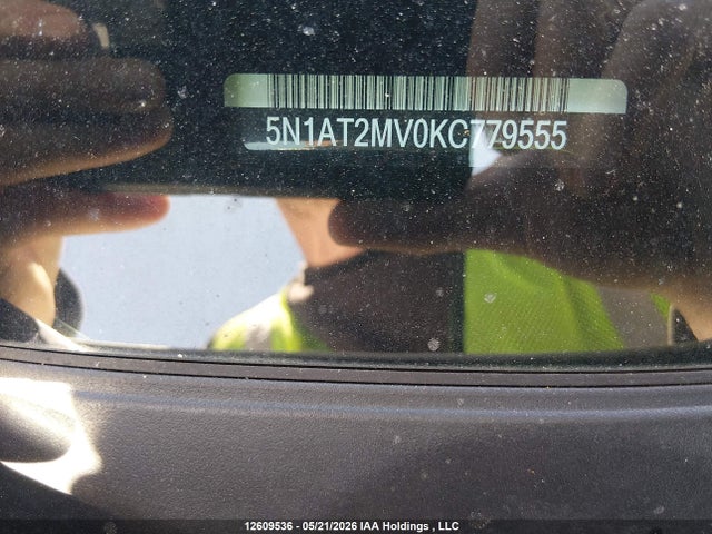 Продаж на аукціоні авто 2019 Nissan Rogue S/sl/sv, vin: 5N1AT2MV0KC779555, номер лоту: 12609536