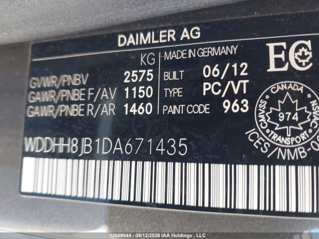 Aukcja sprzedaży 2013 Mercedes-benz E 350 4matic Wagon, vin: WDDHH8JB1DA671435, numer aukcji: 12609544