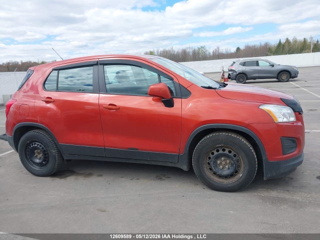 2016 Chevrolet Trax Ls მანქანა იყიდება აუქციონზე, vin: 3GNCJKSB5GL225992, აუქციონის ნომერი: 12609589