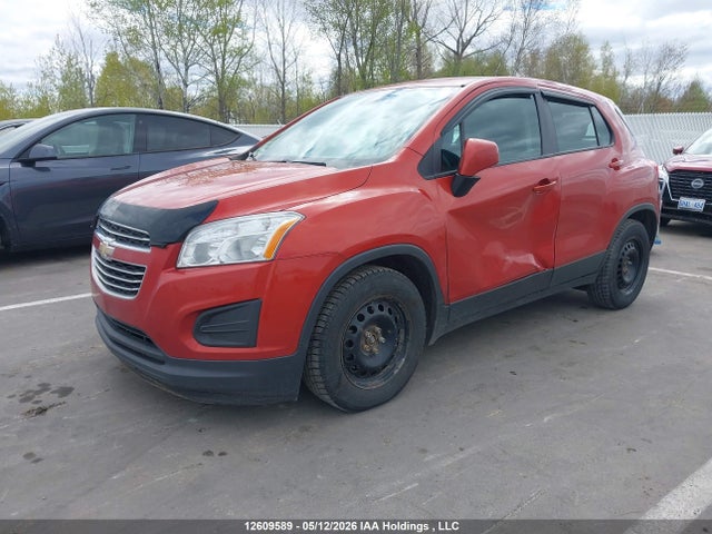2016 Chevrolet Trax Ls მანქანა იყიდება აუქციონზე, vin: 3GNCJKSB5GL225992, აუქციონის ნომერი: 12609589
