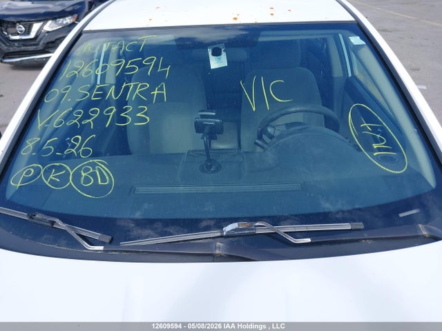 2009 Nissan Sentra მანქანა იყიდება აუქციონზე, vin: 3N1AB61E59L622933, აუქციონის ნომერი: 12609594
