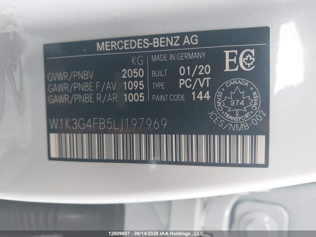 Продаж на аукціоні авто 2020 Mercedes-benz A 220 4matic, vin: W1K3G4FB5LJ197969, номер лоту: 12609607