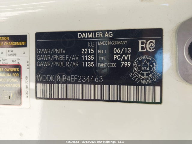 WDDKJ8JB4EF234463 Mercedes-Benz E 350 4matic
