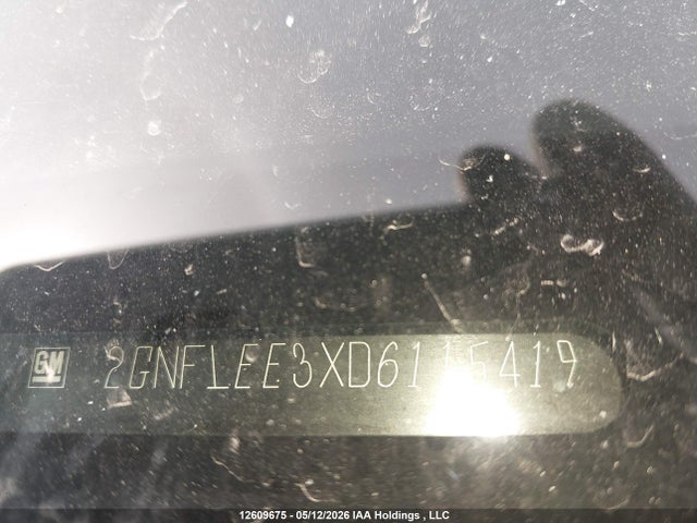 12609675 :رقم المزاد ، 2GNFLEE3XD6115419 vin ، 2013 Chevrolet Equinox 1lt مزاد بيع