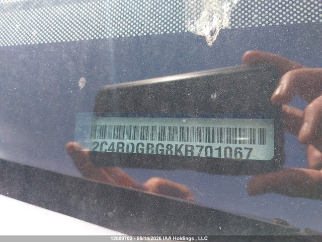 Aukcja sprzedaży 2019 Dodge Grand Caravan Cvp/sxt, vin: 2C4RDGBG8KR701067, numer aukcji: 12609702