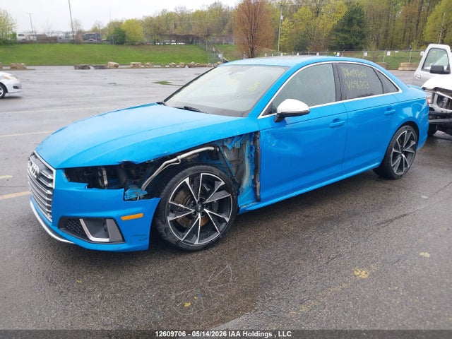 2019 Audi S4 Premium Plus მანქანა იყიდება აუქციონზე, vin: WAUB4AF40KA096753, აუქციონის ნომერი: 12609706