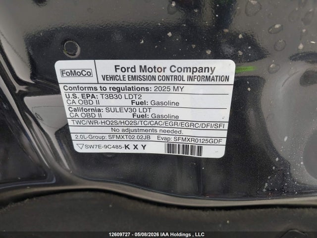Продаж на аукціоні авто 2025 Ford Escape Platinum, vin: 1FMCU9JA2SUB06860, номер лоту: 12609727