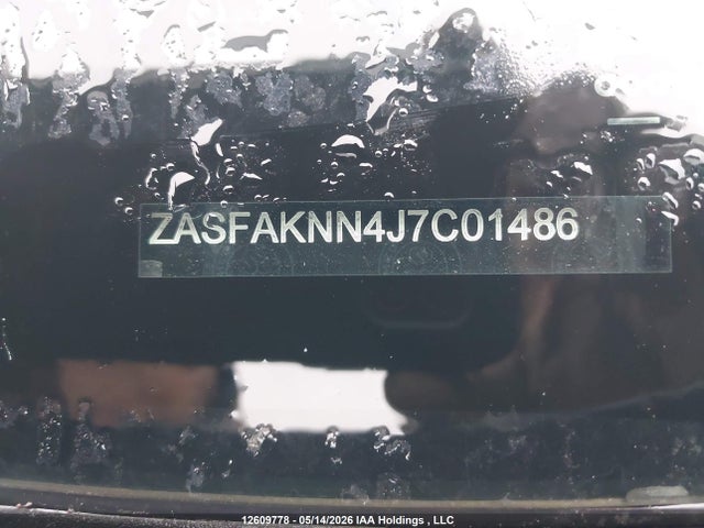 12609778 :رقم المزاد ، ZASFAKNN4J7C01486 vin ، 2018 Alfa Romeo Stelvio Ti Sport مزاد بيع